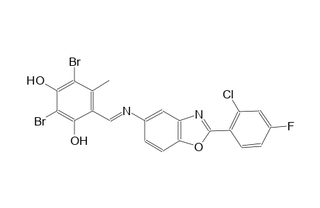 1,3-benzenediol, 2,4-dibromo-6-[(E)-[[2-(2-chloro-4-fluorophenyl)-5-benzoxazolyl]imino]methyl]-5-methyl-