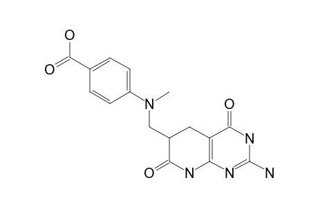 4-[N-(2-AMINO-4,7-DIOXO-3,4,5,6,7,8-HEXAHYDROPYRIDO-[2,3-D]-PYRIMIDIN-6-YLMETHYL)-N-METHYLAMINO]-BENZOIC-ACID