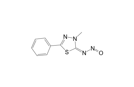 (NE)-N-(3-methyl-5-phenyl-1,3,4-thiadiazol-2-ylidene)nitrous amide