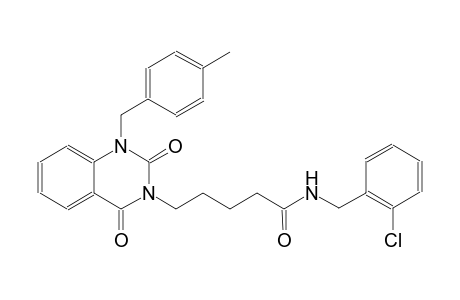 N-(2-chlorobenzyl)-5-(1-(4-methylbenzyl)-2,4-dioxo-1,4-dihydro-3(2H)-quinazolinyl)pentanamide
