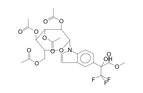 5-(1-HYDROXY-1-CARBOMETHOXYTRIFLUOROETHYL)-1-(TETRA-O-ACETYL-BETA-D-GLUCOPYRANOSYL)INDOLE (DIASTEREOMER MIXTURE)]