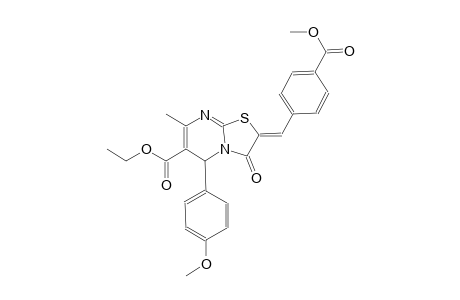 ethyl (2Z)-2-[4-(methoxycarbonyl)benzylidene]-5-(4-methoxyphenyl)-7-methyl-3-oxo-2,3-dihydro-5H-[1,3]thiazolo[3,2-a]pyrimidine-6-carboxylate