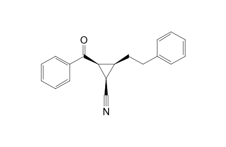 (1R*,2S*,3S*)-2-Benzoyl-3-(2-phenylethyl)cyclopropanecarbonitrile