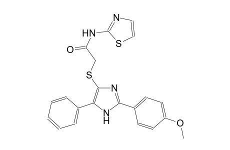 acetamide, 2-[[2-(4-methoxyphenyl)-5-phenyl-1H-imidazol-4-yl]thio]-N-(2-thiazolyl)-