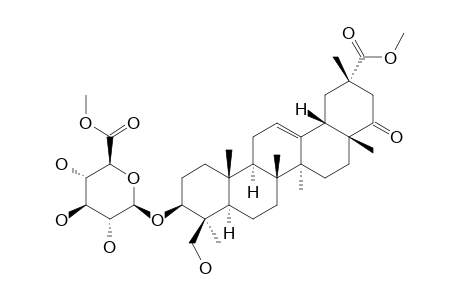 CLOVERSAPONIN-II-METHYLESTER;3-O-BETA-D-GLUCURONOPYRANOSYL-MELILOTIGENIN-METHYLESTER