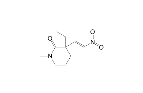 3-Ethyl-1-methyl-3-[(E)-2-nitroethenyl]-2-piperidinone