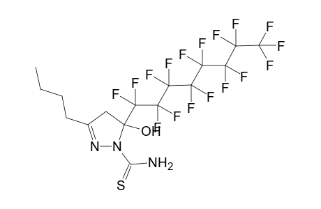 3-Butyl-5-oxy-5-perfluorooctyl-4,5-dihydro-1H-pyrazole-1-carbothioamide
