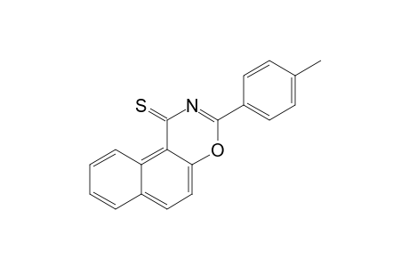 2-(p-Methylphenyl)-1H-naphtho[1,2-e]-(1,3)-oxazine-4-thione