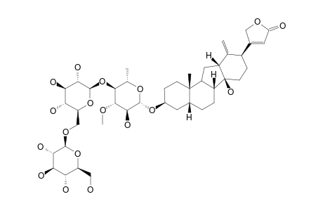 THEVETIOSIDE-F;THEVETIOGENIN-BETA-GENTIOBIOSYL-(1->4)-ALPHA-L-THEVETOPYRANOSIDE