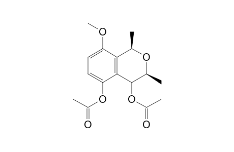 (1R,3S,4R/S)-3,4-Dihydro-4,5-diacetoxy-1,3-dimethyl-8-methoxy-2-benzopyran