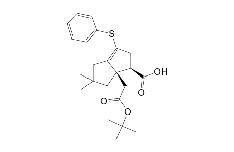 4-.beta.-(Hydroxycarbonyl)-5-.beta.-[(t-butoxycarbonyl)methyl]-7,7-dimethyl-2-(phenylthio)bicyclo[3.3.0]oct-1-ene