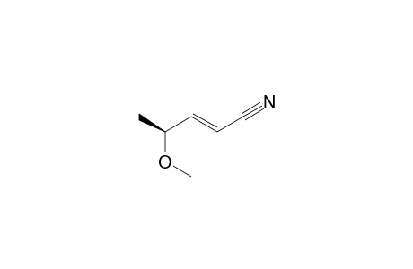 (E,4S)-4-methoxy-2-pentenenitrile