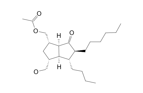acetic acid [(1S,3R,3aS,4R,5S,6aS)-4-butyl-5-hexyl-6-keto-3-methylol-2,3,3a,4,5,6a-hexahydro-1H-pentalen-1-yl]methyl ester