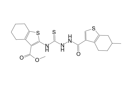 methyl 2-[({2-[(6-methyl-4,5,6,7-tetrahydro-1-benzothien-3-yl)carbonyl]hydrazino}carbothioyl)amino]-4,5,6,7-tetrahydro-1-benzothiophene-3-carboxylate