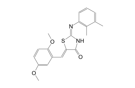 (2E,5Z)-5-(2,5-dimethoxybenzylidene)-2-[(2,3-dimethylphenyl)imino]-1,3-thiazolidin-4-one