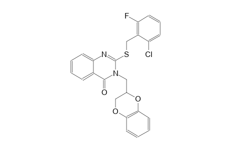 4(3H)-quinazolinone, 2-[[(2-chloro-6-fluorophenyl)methyl]thio]-3-[(2,3-dihydro-1,4-benzodioxin-2-yl)methyl]-