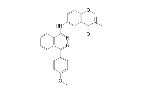 2-methoxy-5-{[4-(4-methoxyphenyl)-1-phthalazinyl]amino}-N-methylbenzamide