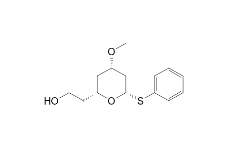 2-[(2R,4S,6S)-4-methoxy-6-(phenylthio)-2-oxanyl]ethanol