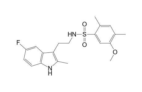 N-[2-(5-fluoranyl-2-methyl-1H-indol-3-yl)ethyl]-5-methoxy-2,4-dimethyl-benzenesulfonamide