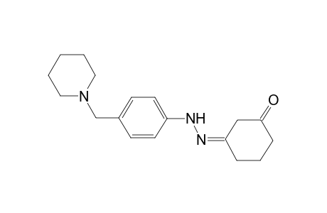 Cyclohexane-1,3-dione, 3-[4-(1-piperidylmethyl)phenylhydrazone]