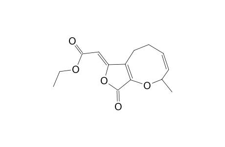 11-[(Ethoxycarbonyl)methylidene)]-5-methyl-6,7-didehydro-4-oxacyclobuta[2,3-c](2',5'-dihydro)furan-2-one