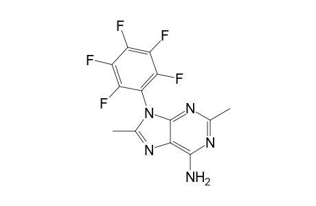 2,8-Dimethyl-9-(2,3,4,5,6-pentafluorophenyl)-6-purinamine