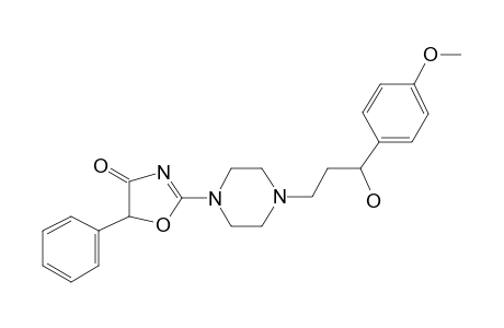 1-[3-[p-Methoxyphenyl]-3-hydroxypropyl]-4-[5-phenyl-4-oxo-2-oxazolin-2-yl]piperazine