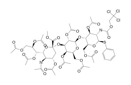 #2B;PHENYL-O-(METHYL-5-ACETAMIDO-4,7,8,9-TETRA-O-ACETYL-3,5-DIDEOXY-D-GLYCERO-ALPHA-D-GALACTO-2-NONULOPYRANOSYLONATE)-(2->3)-O-(2,4,6-TRI-O-ACETYL-BETA-