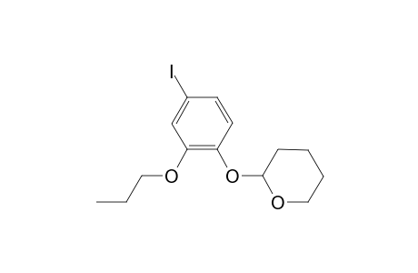 1-Iodo-4-propyloxy-4-(3',4'-tetrahydro-2H-pyran-2'-yloxy)benzene