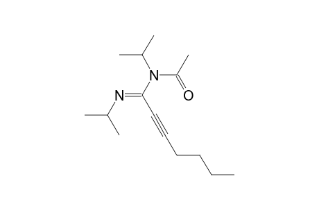 N-isopropyl-N-(1-(isopropylimino)hept-2-ynyl)acetamide