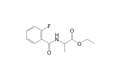 l-Alanine, N-(2-fluorobenzoyl)-, ethyl ester