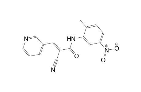 (2E)-2-cyano-N-(2-methyl-5-nitrophenyl)-3-(3-pyridinyl)-2-propenamide