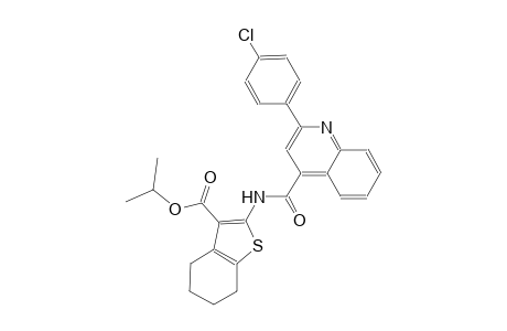 isopropyl 2-({[2-(4-chlorophenyl)-4-quinolinyl]carbonyl}amino)-4,5,6,7-tetrahydro-1-benzothiophene-3-carboxylate