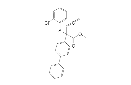Methyl 2-(p-phenyl)phenyl-2-(2-Chloro-phenylsulfanyl)-3,4-pentadienoate