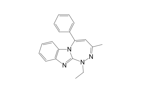 1-Ethyl-3-methyl-5-phenyl-1H-[1,2,4]triazepino[4,3-a]benzimidazole