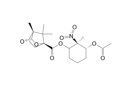 2-Oxabicyclo[2.2.1]heptane-1-carboxylic acid, 4,7,7-trimethyl-3-oxo-, 3-(acetyloxy)-2-methyl-2-nitrocyclohexyl ester, [1R-[1.alpha.(1S*,4R*),2.beta.,3.alpha.]]-
