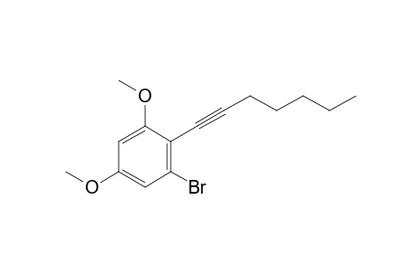 1-Bromo-2-hept-1-ynyl-3,5-dimethoxybenzene