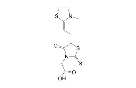 5-[2-(3-Methyl-2-thiazolidinylidene)ethylidene]rhodanine-3-acetic acid