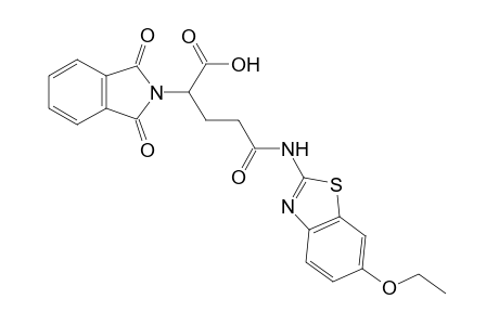 1,3-dioxo-alpha-{2-[(6-ethoxy-2-benzothiazolyl)carbamoyl]ethyl}-2-isoindolineacetic acid