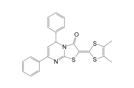 2-(4,5-Dimethyl-1,3-dithiol-2-ylidene)-5,7-diphenyl-5H-[1,3]thiazolo[3,2-a]pyrimidin-3(2H)-one