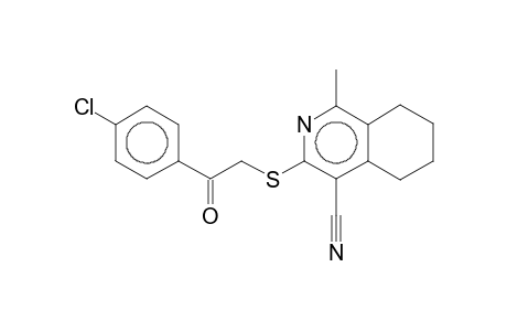 3-[(4'-Chlorophenacyl)thio]-5,6,7,8-tetrahydro-1-methyl-4-isoquinolinecarbonitrile