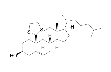 Cholest-5-en-19-al, 3.beta.-hydroxy-, cyclic ethylene mercaptal