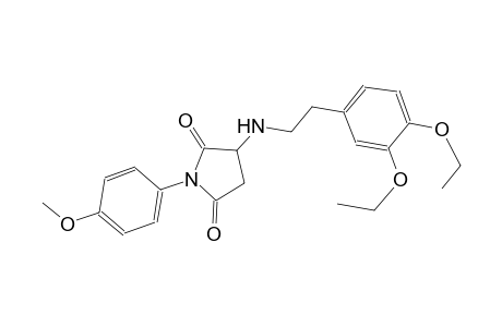 2,5-pyrrolidinedione, 3-[[2-(3,4-diethoxyphenyl)ethyl]amino]-1-(4-methoxyphenyl)-