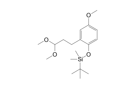 3-[2-(tert-Butyldimethylsilyloxy)-5-methoxyphenyl]-1,1-dimethoxypropane