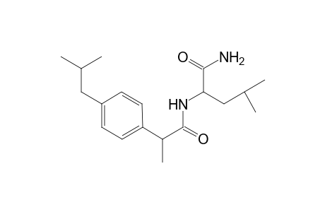 Benzeneacetamide, N-[1-(aminocarbonyl)-3-methylbutyl]-.alpha.-methyl-4-(2-methylpropyl)-