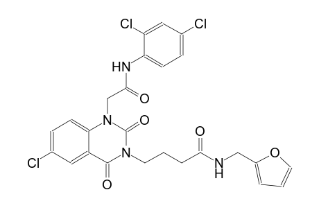 4-(6-chloro-1-[2-(2,4-dichloroanilino)-2-oxoethyl]-2,4-dioxo-1,4-dihydro-3(2H)-quinazolinyl)-N-(2-furylmethyl)butanamide