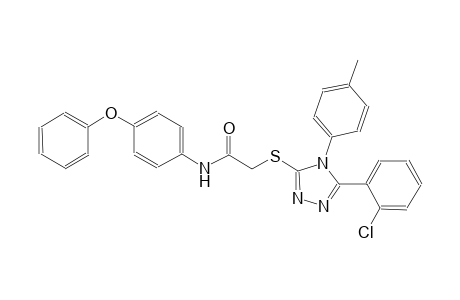 2-{[5-(2-chlorophenyl)-4-(4-methylphenyl)-4H-1,2,4-triazol-3-yl]sulfanyl}-N-(4-phenoxyphenyl)acetamide
