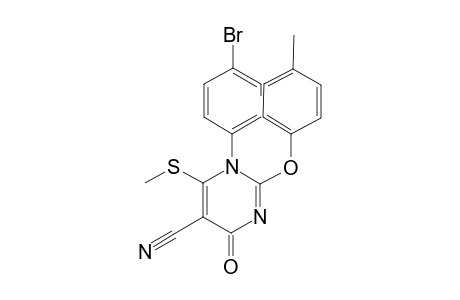 1-(4-BROMOPHENYL)-5-CYANO-2-(4-METHYLPHENOXY)-6-METHYLTHIO-1H-PYRIMIDIN-4-ONE