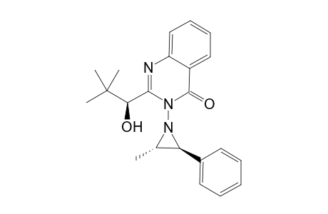 2-[(1S)-1-hydroxy-2,2-dimethyl-propyl]-3-[(2S,3S)-2-methyl-3-phenyl-aziridin-1-yl]quinazolin-4-one
