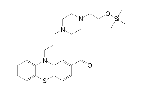 1-{10-[3-(4-{2-[(Trimethylsilyl)oxy]ethyl}piperazin-1-yl)propyl]-10H-phenothiazin-2-yl}ethanone